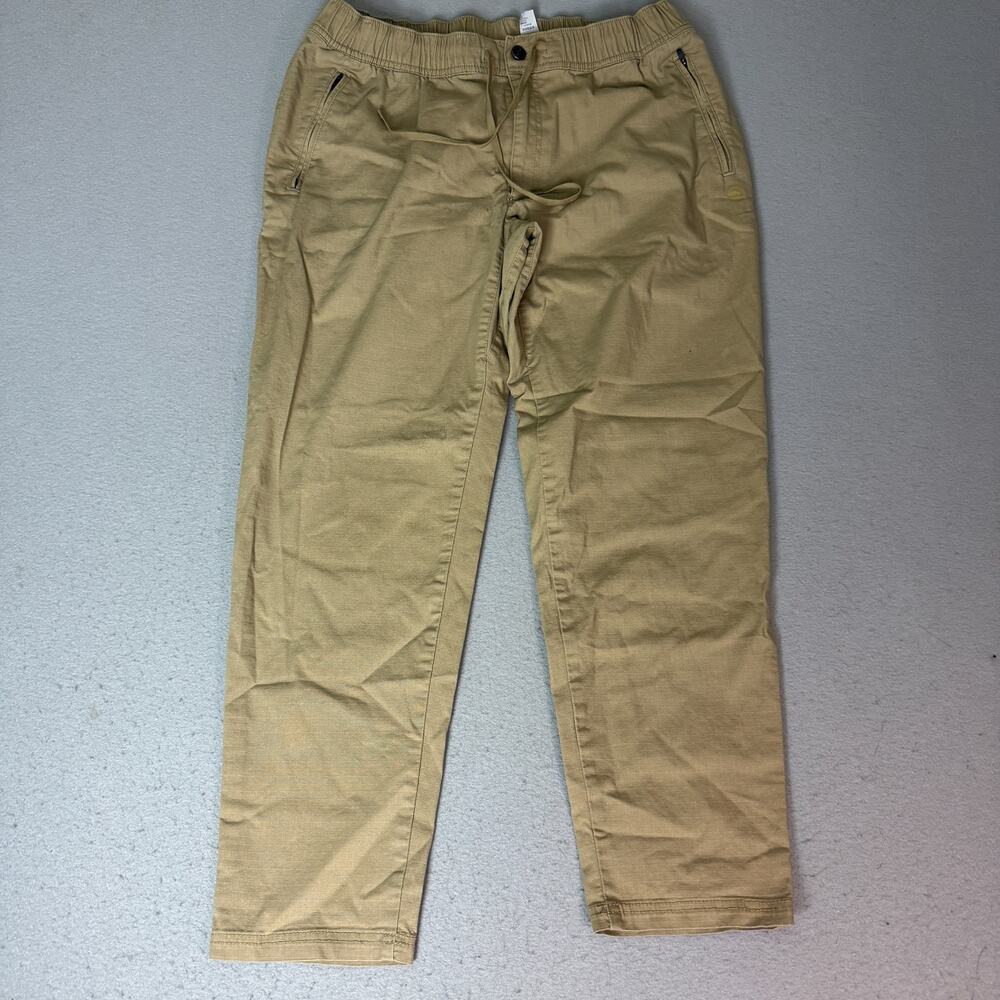 L.L.Bean Explorer Ripstop Pants Mens L 30 Tan Stretch Comfort Waist Hiking